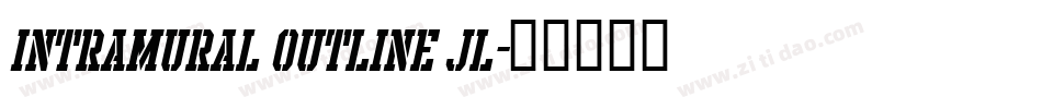Intramural Outline JL字体转换